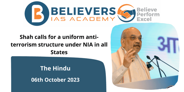 Shah calls for a uniform anti-terrorism structure under NIA in all States