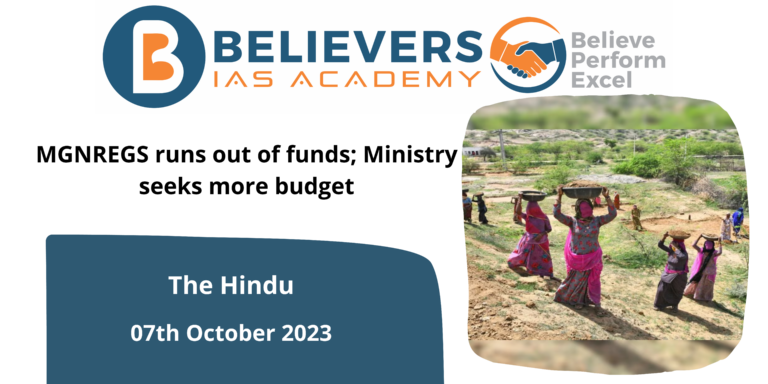MGNREGS runs out of funds; Ministry seeks more budget