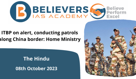ITBP on alert, conducting patrols along China border: Home Ministry