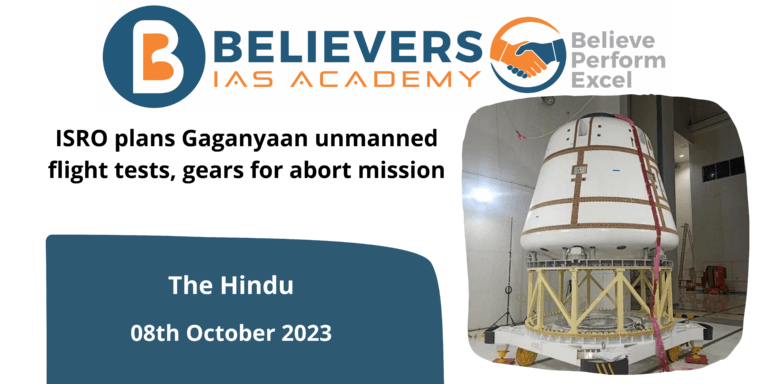 ISRO plans Gaganyaan unmanned flight tests, gears for abort mission