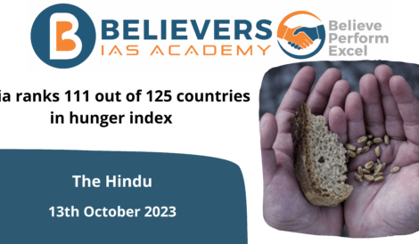 India ranks 111 out of 125 countries in hunger index