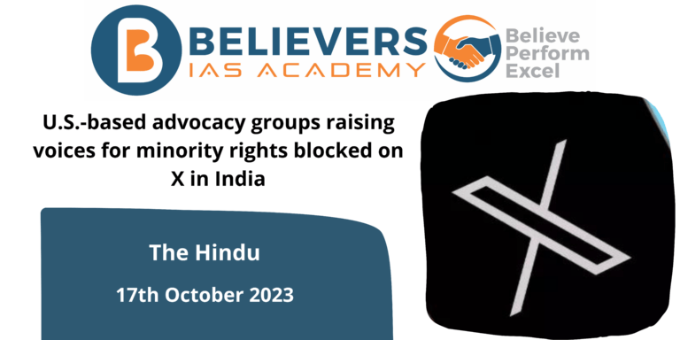 U.S.-based advocacy groups raising voices for minority rights blocked on X in India