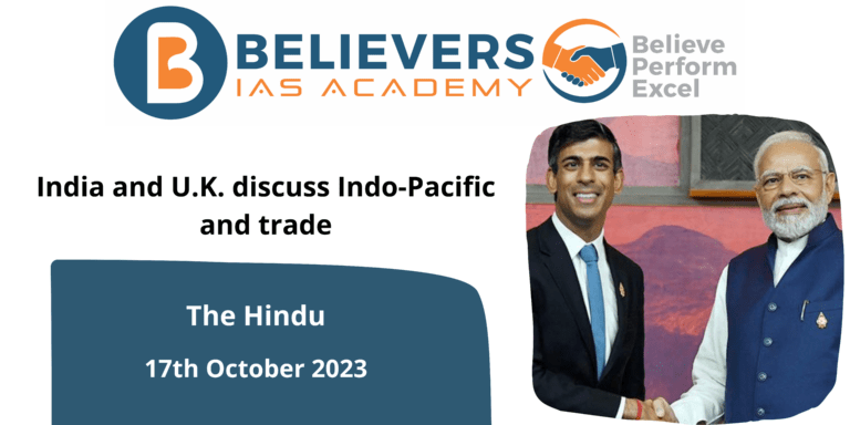 India and U.K. discuss Indo-Pacific and trade