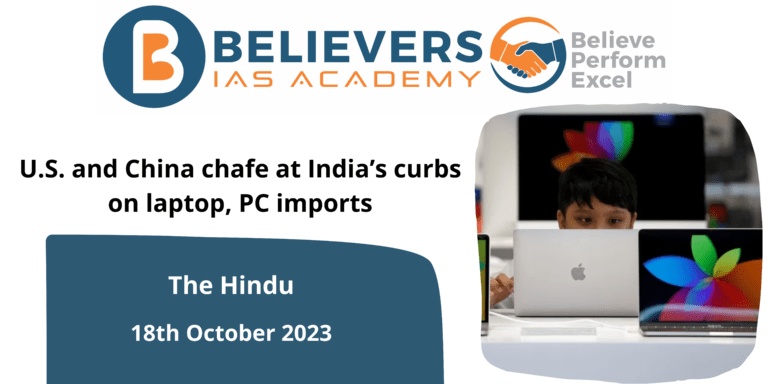 U.S. and China chafe at India’s curbs on laptop, PC imports