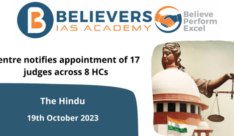 Centre notifies appointment of 17 judges across 8 HCs