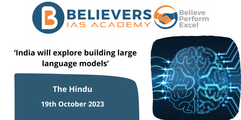 India will explore building large language models