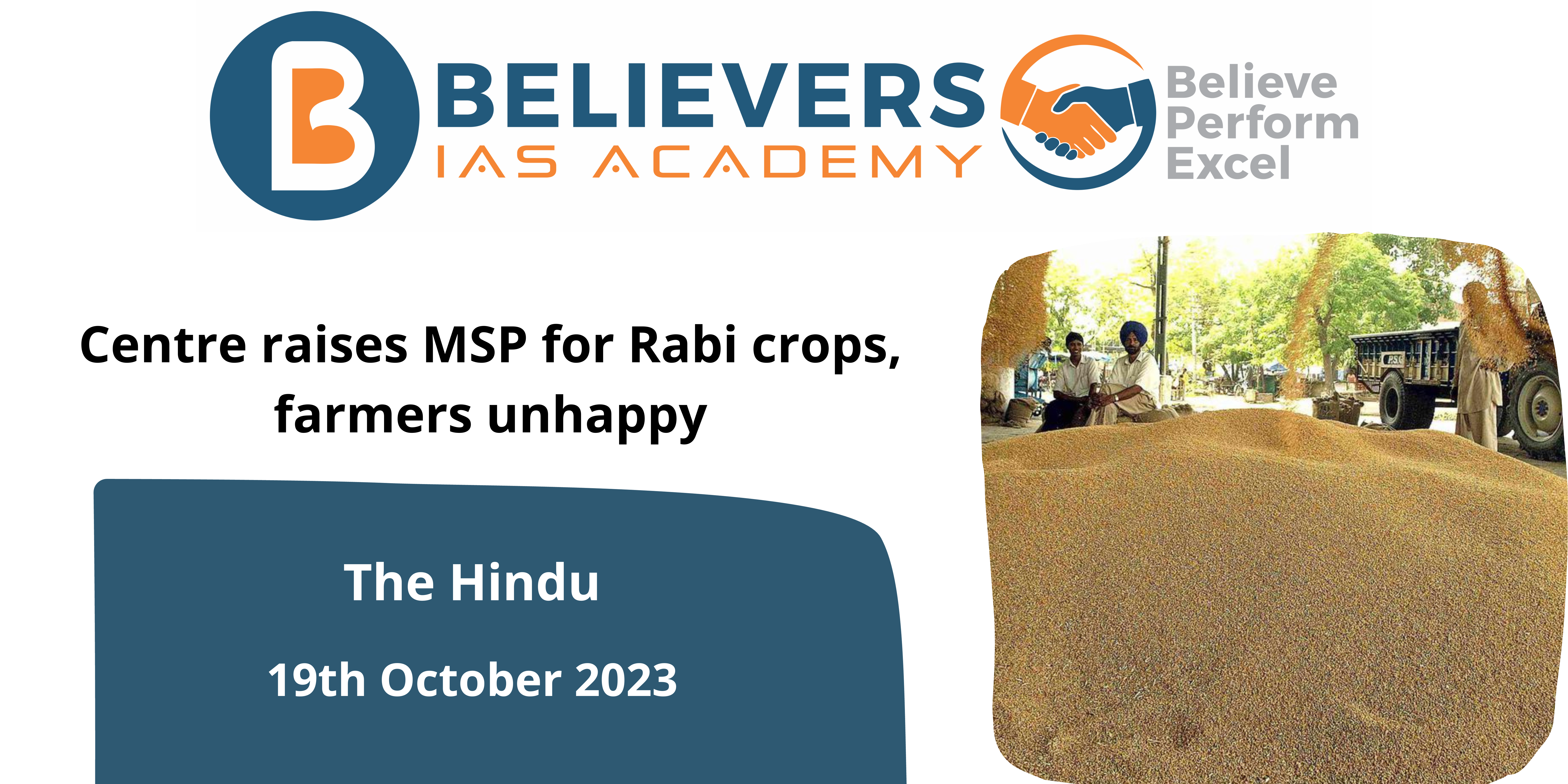 Centre raises MSP for Rabi crops, farmers unhappy