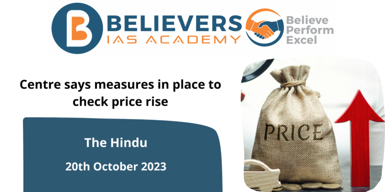 Centre says measures in place to check price rise