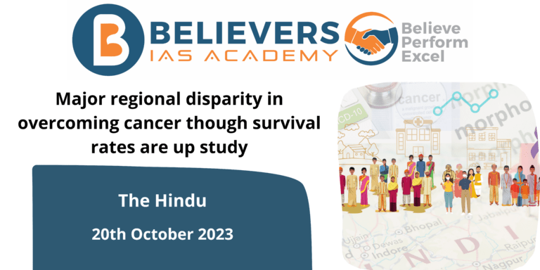 Major regional disparity in overcoming cancer though survival rates are up study