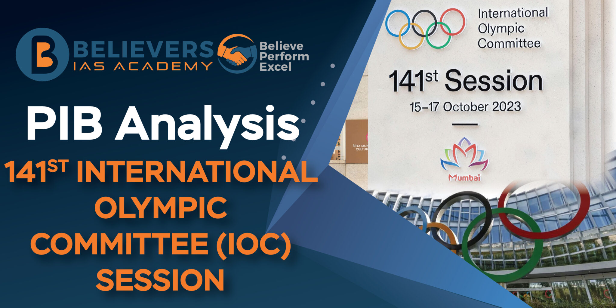 141st International Olympic Committee Ioc Session Believers Ias Academy