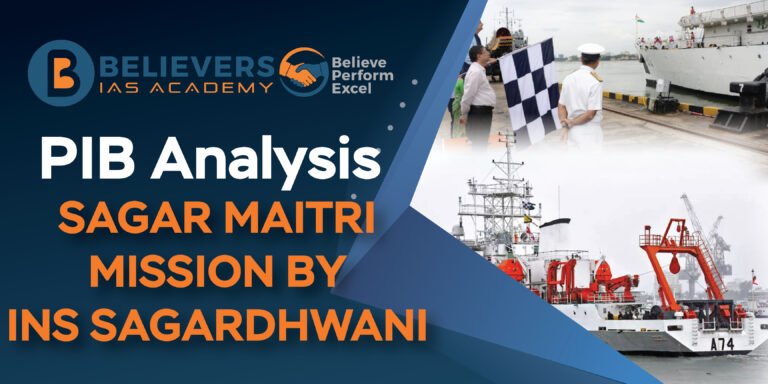 PIB Analysis Sagar Maitri Mission By INS Sagardhwani