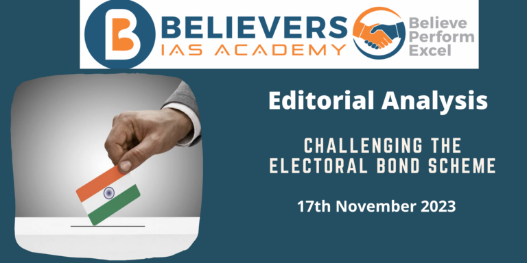 Challenging the Electoral Bond scheme