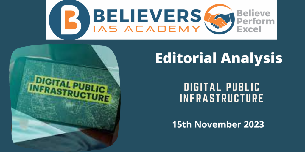 Digital Public Infrastructure - Believers IAS Academy