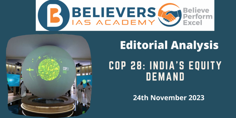 COP 28: India’s equity demand