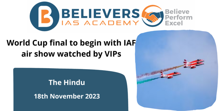 World Cup final to begin with IAF air show watched by VIPs