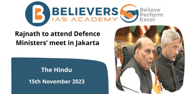 Rajnath to attend Defence Ministers’ meet in Jakarta