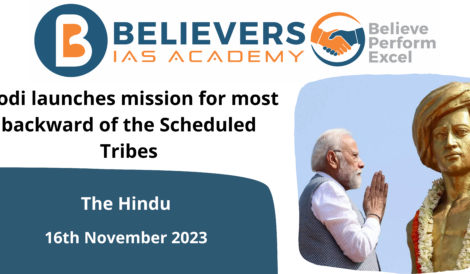 Modi launches mission for most backward of the Scheduled Tribes