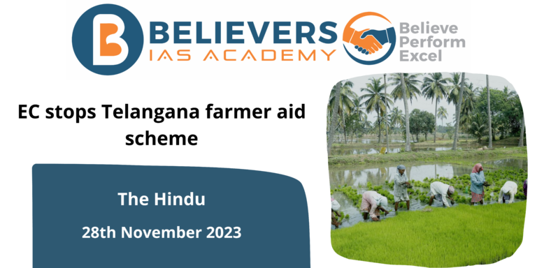 EC stops Telangana farmer aid scheme