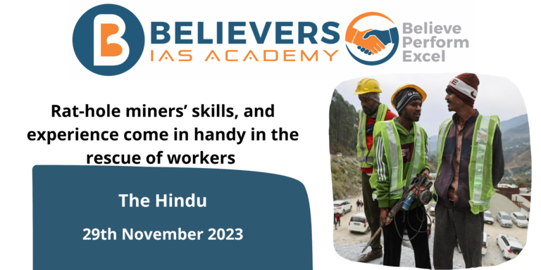 Rat-hole miners’ skills, and experience come in handy in the rescue of workers