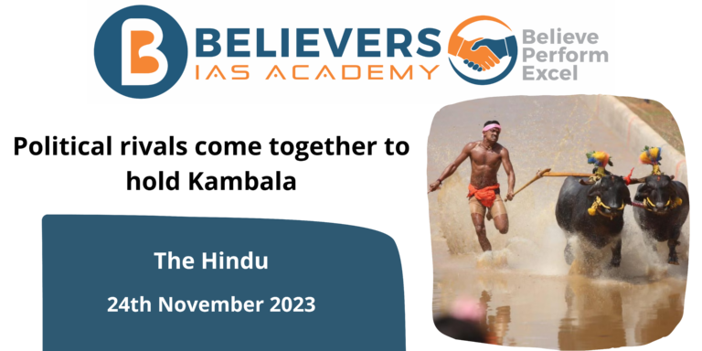 Political rivals come together to hold Kambala