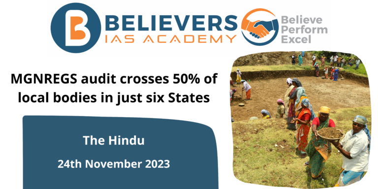 MGNREGS audit crosses 50% of local bodies in just six States