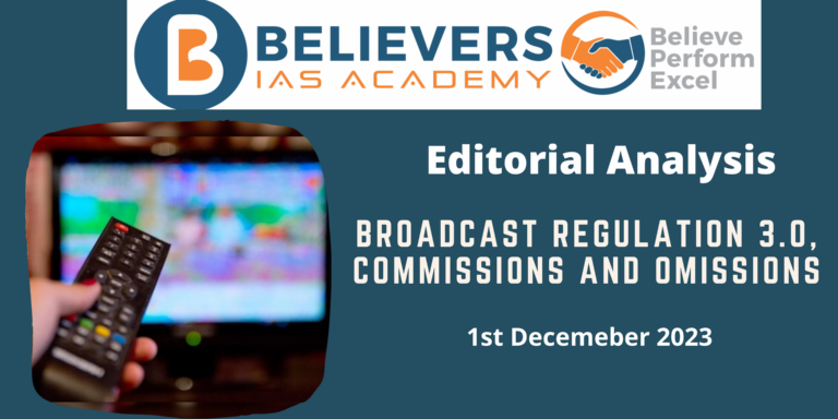 Broadcast regulation 3.0, commissions and omissions
