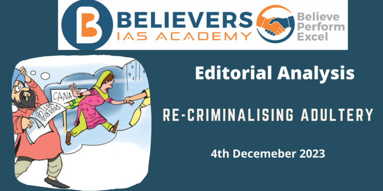 Re-criminalising Adultery