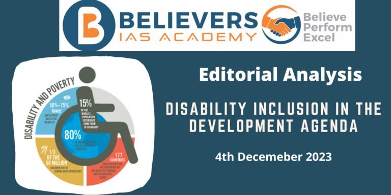 Disability Inclusion in the Development Agenda