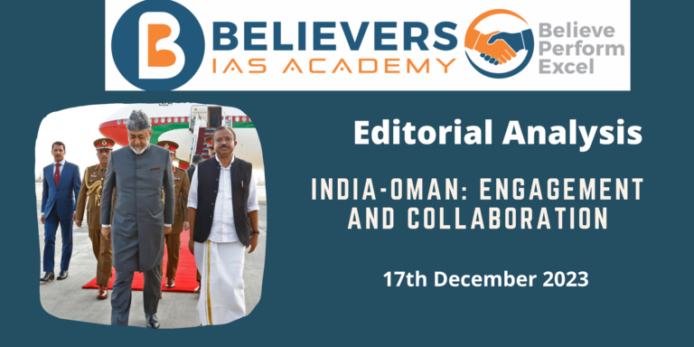India-Oman: Engagement and collaboration