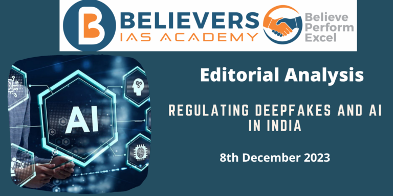 Regulating deepfakes and AI in India