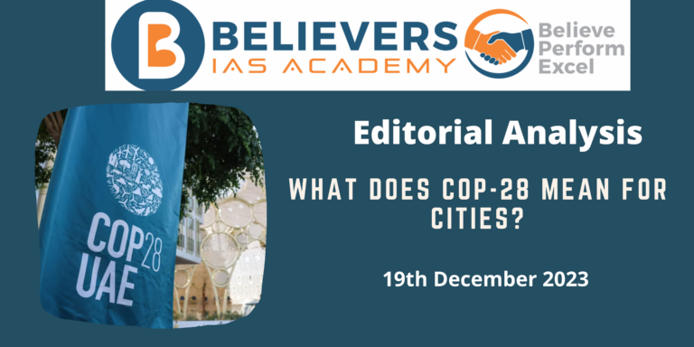 What does COP-28 mean for cities?