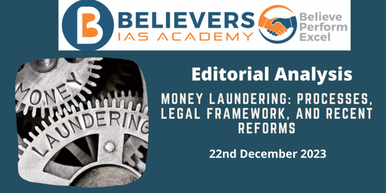 Money Laundering: Processes, Legal Framework, and Recent Reforms