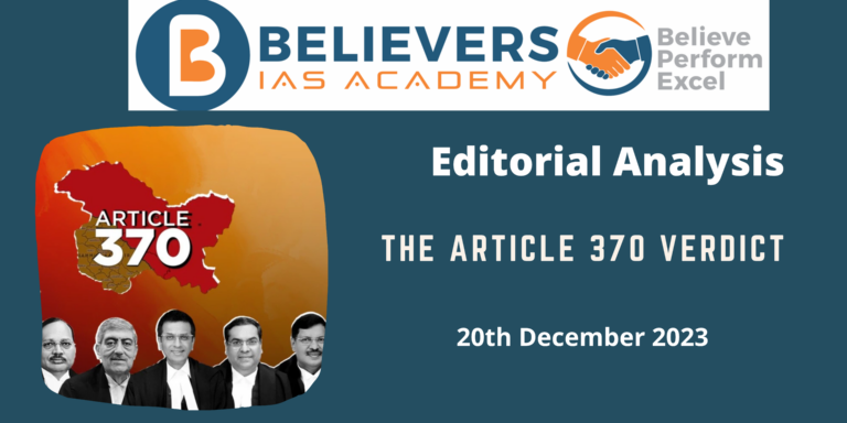 The Article 370 verdict