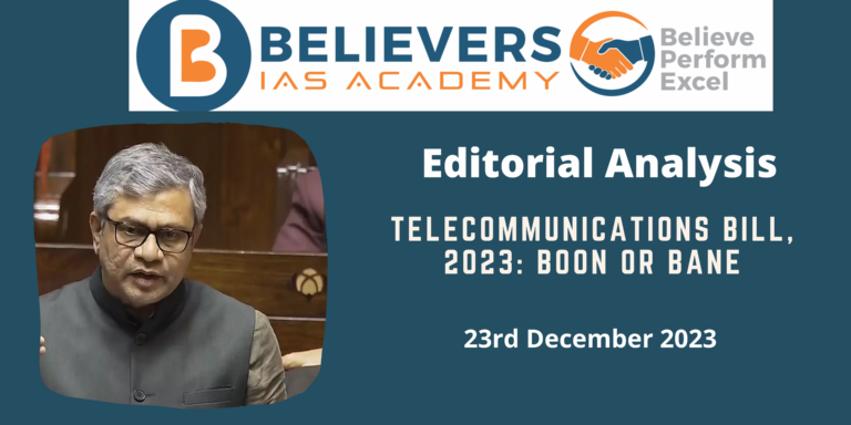Telecommunications Bill, 2023: Boon or bane