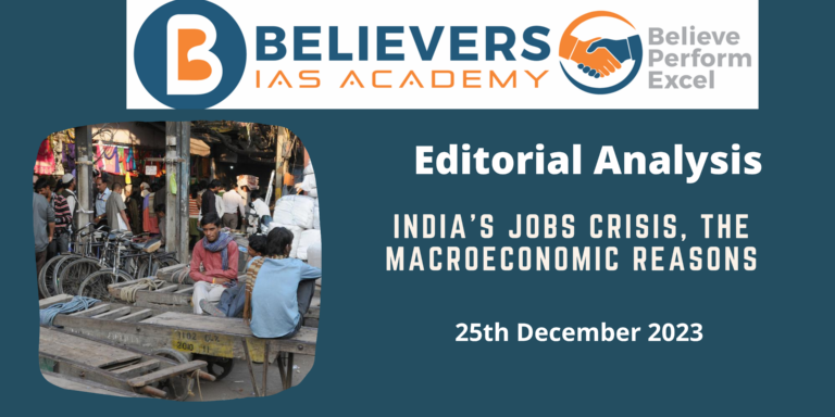 India’s jobs crisis, the macroeconomic reasons