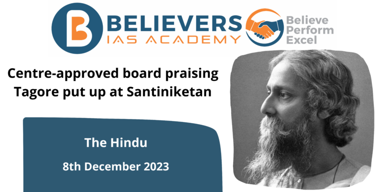Centre-approved board praising Tagore put up at Santiniketan