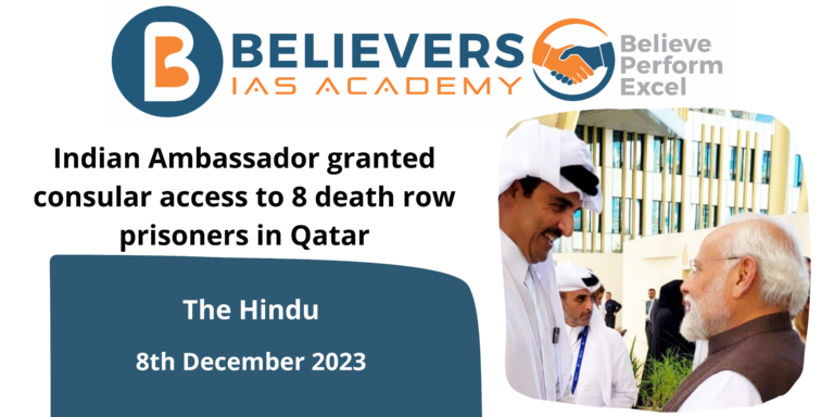 Indian Ambassador granted consular access to 8 death row prisoners in Qatar
