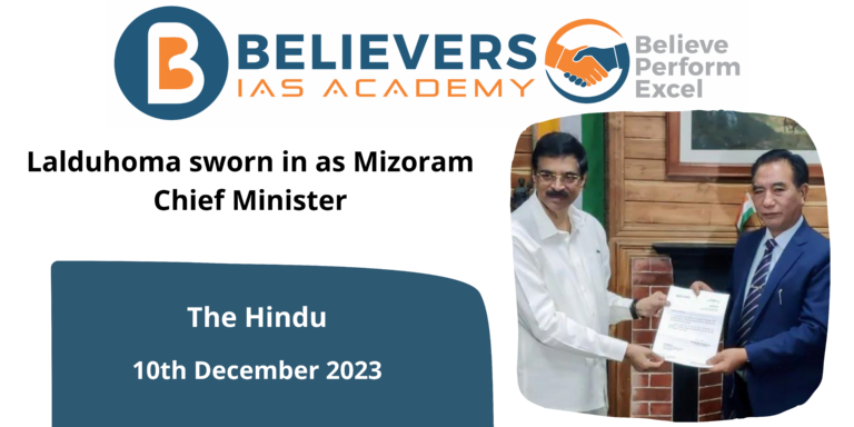 Lalduhoma sworn in as Mizoram Chief Minister