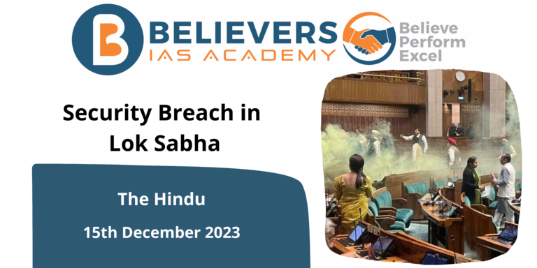 Security Breach in Lok Sabha