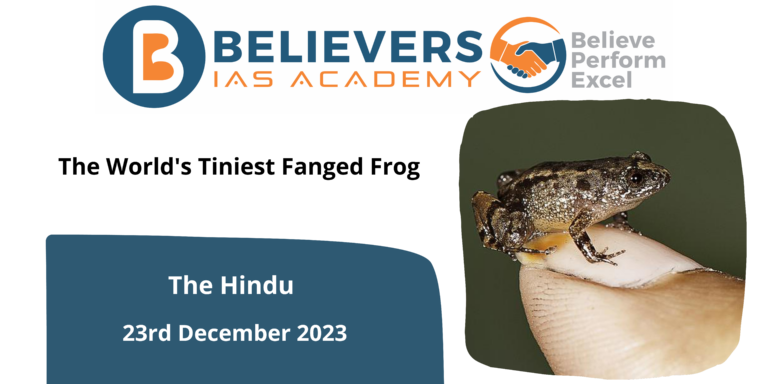 The World’s Tiniest Fanged Frog