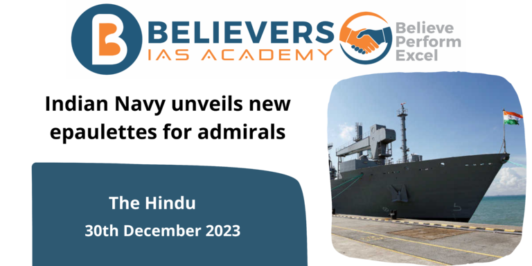 Indian Navy unveils new epaulettes for admirals