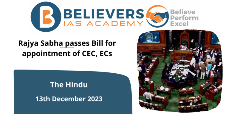Rajya Sabha passes Bill for appointment of CEC, ECs