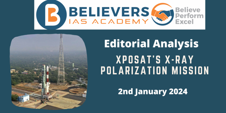XPoSat’s X-ray Polarization Mission