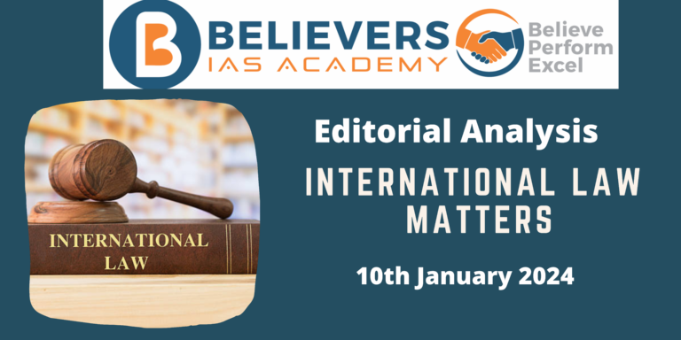 International Law matters