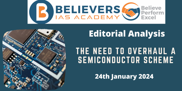 The need to overhaul a semiconductor scheme