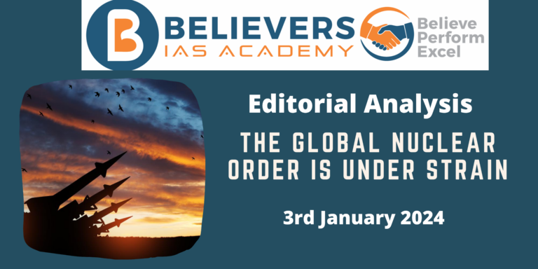 The global nuclear order is under strain