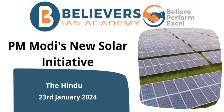 PM Modi’s New Solar Initiative