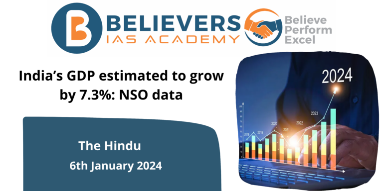 India’s GDP estimated to grow by 7.3%: NSO data