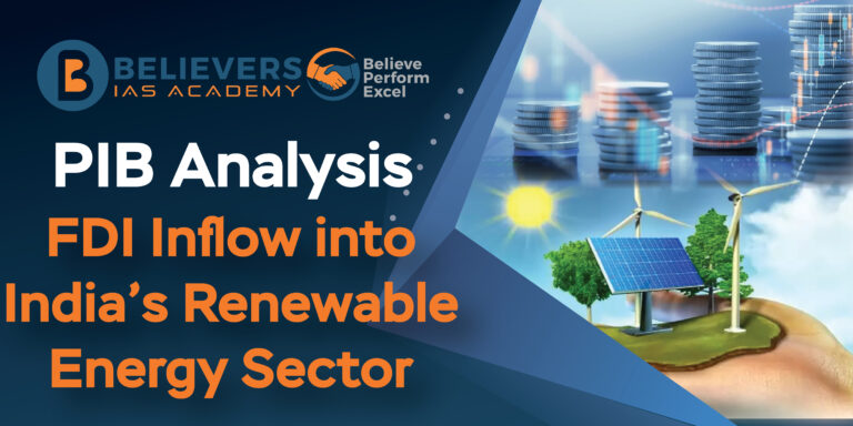 FDI Inflow into India’s Renewable Energy Sector