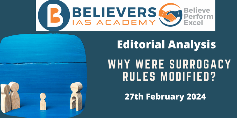 Why were surrogacy rules modified?